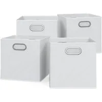 Vicco Faltbox, Weiß, 30 x 30 cm 4er Set (4 St)