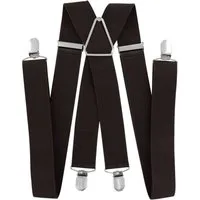 axy Hosenträger Herren Hosenträger 4 Stabile Clips X-Form 3,5cm Breit verstellbar und elastisch 120cm Lang