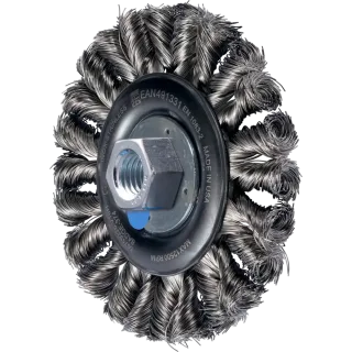 PFERD TOOLS POS COMBITWIST Rundbürste gezopft RBG HD Ø 115x12 mm M14 Edelstahl-Draht-Ø 0,35mm - 43312010