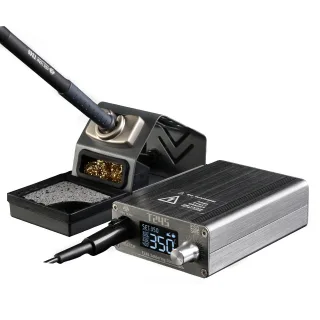 OSS TEAM T245 Soldering Station 130W High Power LCD Display Adjustable Temperature 120-450°C Compact Design Efficient He