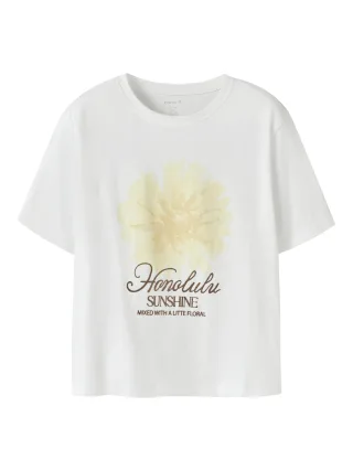 NAME IT - NKFHADIA SS NREG TOP BOX Bright White - Gr. - 140
