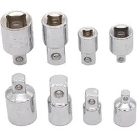 BENSON Steckschlüssel 4x Steckschlüssel Adapter Nuss 1/2" 1/4" 3/8", Knarre, Aufsatz, Ratsche, Stecknuss