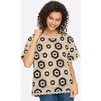 heine Strickpullover Pullover Kurzarm
