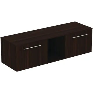 Ideal Standard Möbel-Set 160cm i.life B 2 Auszüge 1 mi.off.Fach Gr.Chrom Coffee Oak, T5846NW T5846NW