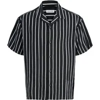 Jack & Jones PlusSize Kurzarmhemd JJEJEFF RESORT STRIPE SHIRT SS PLS Viskose, loose fit