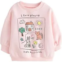 Next Sweatshirt Sweatshirt mit Rundhalsausschnitt (1-tlg)