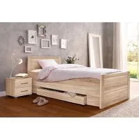 priess Bett Husum Schlafzimmer Jugendzimmer Rahmenbett, Komforthöhe, hochwertige Premium Qualität, für Motorrahmen geeignet
