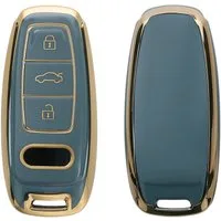 kwmobile Schlüsseltasche Autoschlüssel Hülle für Audi (1-tlg), Schlüsselhülle Silikon Cover