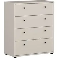 FORTE Kommode Tempra, Kommode, 4 Schubkästen, Höhe 85,5 cm, Breite 73,7 cm