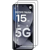 SmartUP Displayschutzglas 2X Schutzglas für Xiaomi Redmi Note 15 5G / 4G Panzerfolie Display 3D für Für Xiaomi Redmi Note 15 5G / 4G, 2 Stück, kompletter Rundumschutz