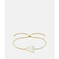 Liebeskind Berlin Edelstahlarmband Schmuck Geschenk Armkette Glass Heart, mit Glasstein