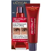 L'ORÉAL PARIS Anti-Aging-Augencreme REVITALIFT LASER ANTI-TRÄNENSACK SOFORT LIFTING, mildert und glättet Tränensäcke in nur 15 Minuten
