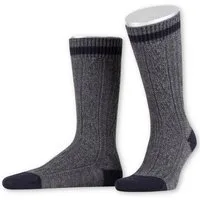 Lusana Trachtensocken Trachtensocken - L5698 - anthrazit/mittelgrau, dunkelgrau/marine