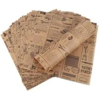 LuxusKollektion Backpapier 100 Blätter Deli Papier Pommes Burger Wrap Butterbrot