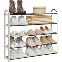 Woltu Schuhregal, 1-tlg., mit 5 Ablagen für 20 Paare Schuhe,XXL Ständer Regale