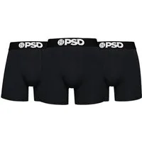 PSD Boxershorts PSD CTN SOLIDS BLK 5I 3PK (1-St)