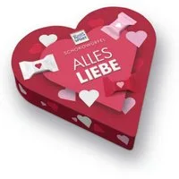 Ritter SPORT Schokolade, Ritter Sport Mini Schokowürfel Mischung Herzbox Packung 119g