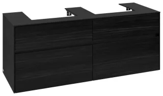 Villeroy & Boch Waschtischunterschrank Collaro C076B0 1400x548x500mm m. Bel. 4 Ausz. für 2 Waschtisc C076B0AB