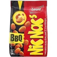 LORENZ Knabberei, Lorenz NicNacs BBQ Flavour Double Crunch Peanuts Knabbersnack 110g