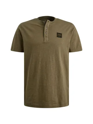 PME Legend - slub jersey henley gd dusky green - Gr. - XL