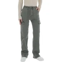 Ital-Design Stoffhose Damen Freizeit (87123921) Stoffhose in Grün