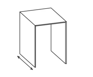 Artiqua 400 tiefenvariabler Waschmaschinenumbau, Quarzgrau Matt Touch, 400-WAUB-1-66-173 400-WAUB-1-66-173