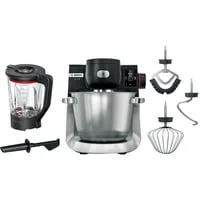 MUMS6ZS17 Küchenmaschine schwarz/edelstahl, 1.600 Watt, Serie 6, integrierte Waage, Timer