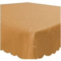 Haus und Deko Tischdecke Tischdecke Damast Ornamente eckig Circle Struktur bügelfrei pflegeleic (1-tlg)