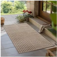 Teppium Teppich Skandinavischer 3D-Teppich, Rechteckig, Höhe: 5 mm, Indoor Outdoor Teppich Wetterfest 3D Optik Wohnzimmer Küchen Terrasse