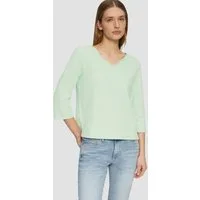 s.Oliver 3/4 Arm-Pullover Sweatshirt Strukturiertes Sweatshirt aus Baumwollmix mit 3/4-Ärmeln