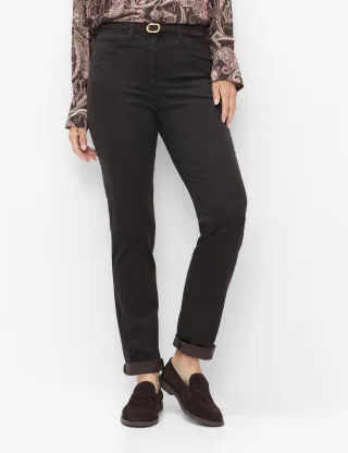 Raphaela by Brax Damen Five-Pocket-Hose Style LAURA NEW DARK CHOCOLATE, dunkelbraun, Gr. 50K