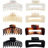 LIANNA Haarspange Haarspange Große Haarklammer, Set, 8-tlg., 8er Set Haarklammern rutschfest für dickes Haar, Haarspangen Damen für Dickes Haar Rutschfestes