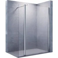 SONNI Duschwand Walk-In Duschwand mit schwenkbare Seitenwand, 70cm-120cm, Einscheibensicherheitsglas (ESG) mit Nano Beschichtung, mit Nano Beschichtung, mit Verstellbereich, Höhe 200cm