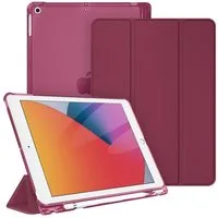 Fintie Tablet-Hülle für iPad 9. Gen 2021/8. Gen 2020/7. Gen 2019 10.2 Zoll mit Stifthalter, ultradünne leichte Case mit transparenter Rückseite & Auto Schlaf/Wach
