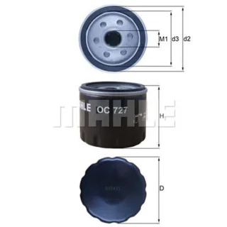 Mahle ?lfilter Dacia Fiat Jeep Nissan Opel Renault Smart Suzuki