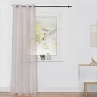 LICHTBLICK ORIGINAL Vorhang Vorhang Voile mit Ösen, leichter und transparenter Stoff (1Stück) (1 St), Ösen, transparent, Polyester