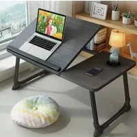 Holz Lichter Laptoptisch Laptoptisch Notebooktisch Betttisch klappbar, Laptop Tablett, Integrierte Kühllöcher für Luftzirkulation
