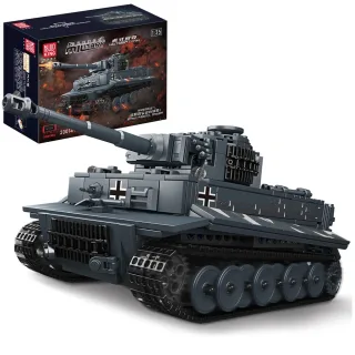 Mould King Military Series 20014 Tiger Tank 1:35 Scale APP RC Motorized Building Block Assembly Kitwith MK5 Power Module