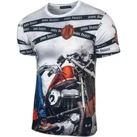 Baxboy T-Shirt Baxboy Moderner Männer Kurzarm Allover Print T-Shirt 220-229