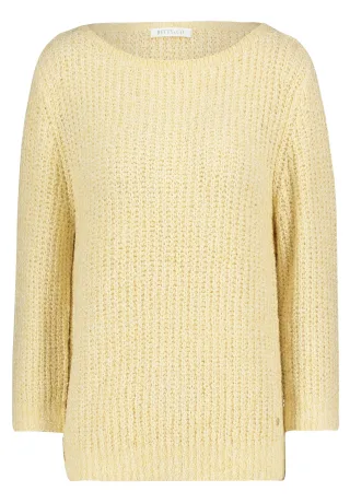 Betty & Co - Strickpullover bright yellow melange - Gr. - 38
