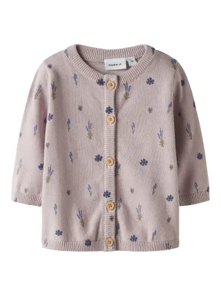 NAME IT - NBFOHIO LS KNIT CARD burnished lilac - Gr. - 74