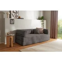 homsy by Ana Johnson Schlafsofa Folda Dauerschläfer, B: 206 cm, Liegefl. 181x198 cm, mit Bett-/Schlaffunktion, inkl. 1x Zierkissen, Tonnentaschenfederkern