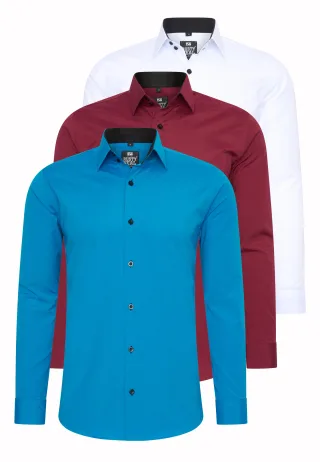 3er Set Business Hemd