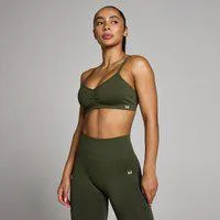 MP Damen Tempo Nahtlos Gerafft Sport-BH - Waldgrün - L