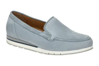 Gabor 62.414.26 FLORENZ Damen Slipper blau heaven bequeme Halbschuhe