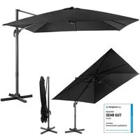 COSTWAY Sonnenschirm Balkon Ampelschirm, Ø300x300cm, neigbar, 360° drehbar