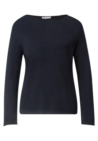 Street One - LTD QR_rolled edge u-boat swea 17873_indigo_night - Gr. - 36