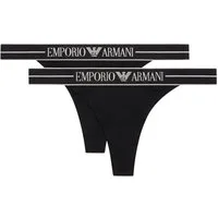 Emporio Armani Tanga 2er Pack Thong (2-St) mit elastischem Logobund