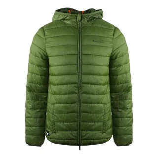 Aquascutum London Logo Armee Grün Active Hoodie Jacke