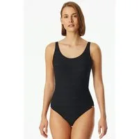 Schiesser Badeanzug Aqua mit feiner Streifenstruktur